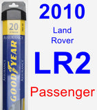 Passenger Wiper Blade for 2010 Land Rover LR2 - Assurance