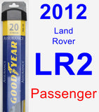 Passenger Wiper Blade for 2012 Land Rover LR2 - Assurance