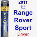 Driver Wiper Blade for 2011 Land Rover Range Rover Sport - Assurance