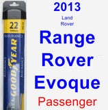 Passenger Wiper Blade for 2013 Land Rover Range Rover Evoque - Assurance