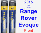 Front Wiper Blade Pack for 2015 Land Rover Range Rover Evoque - Assurance