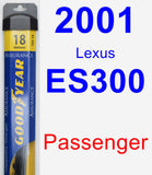 Passenger Wiper Blade for 2001 Lexus ES300 - Assurance