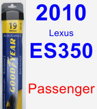 Passenger Wiper Blade for 2010 Lexus ES350 - Assurance