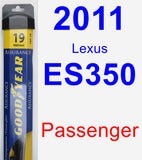 Passenger Wiper Blade for 2011 Lexus ES350 - Assurance