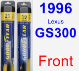 Front Wiper Blade Pack for 1996 Lexus GS300 - Assurance