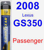 Passenger Wiper Blade for 2008 Lexus GS350 - Assurance