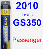 Passenger Wiper Blade for 2010 Lexus GS350 - Assurance