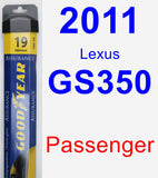 Passenger Wiper Blade for 2011 Lexus GS350 - Assurance