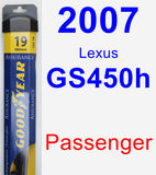 Passenger Wiper Blade for 2007 Lexus GS450h - Assurance