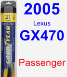 Passenger Wiper Blade for 2005 Lexus GX470 - Assurance