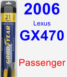 Passenger Wiper Blade for 2006 Lexus GX470 - Assurance