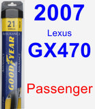 Passenger Wiper Blade for 2007 Lexus GX470 - Assurance