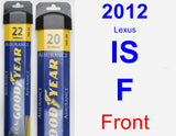 Front Wiper Blade Pack for 2012 Lexus IS F - Assurance