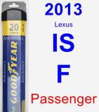 Passenger Wiper Blade for 2013 Lexus IS F - Assurance