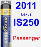 Passenger Wiper Blade for 2011 Lexus IS250 - Assurance