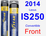 Front Wiper Blade Pack for 2014 Lexus IS250 - Assurance