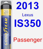 Passenger Wiper Blade for 2013 Lexus IS350 - Assurance