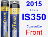 Front Wiper Blade Pack for 2015 Lexus IS350 - Assurance