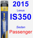 Passenger Wiper Blade for 2015 Lexus IS350 - Assurance