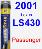 Passenger Wiper Blade for 2001 Lexus LS430 - Assurance