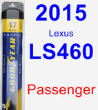 Passenger Wiper Blade for 2015 Lexus LS460 - Assurance