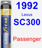 Passenger Wiper Blade for 1992 Lexus SC300 - Assurance