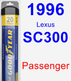 Passenger Wiper Blade for 1996 Lexus SC300 - Assurance