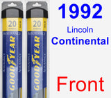 Front Wiper Blade Pack for 1992 Lincoln Continental - Assurance