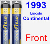 Front Wiper Blade Pack for 1993 Lincoln Continental - Assurance