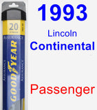 Passenger Wiper Blade for 1993 Lincoln Continental - Assurance