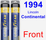 Front Wiper Blade Pack for 1994 Lincoln Continental - Assurance