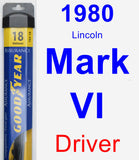 Driver Wiper Blade for 1980 Lincoln Mark VI - Assurance