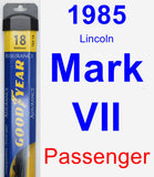 Passenger Wiper Blade for 1985 Lincoln Mark VII - Assurance