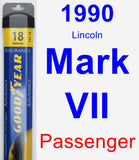 Passenger Wiper Blade for 1990 Lincoln Mark VII - Assurance