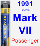 Passenger Wiper Blade for 1991 Lincoln Mark VII - Assurance