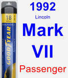 Passenger Wiper Blade for 1992 Lincoln Mark VII - Assurance