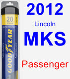 Passenger Wiper Blade for 2012 Lincoln MKS - Assurance