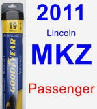 Passenger Wiper Blade for 2011 Lincoln MKZ - Assurance