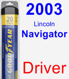 Driver Wiper Blade for 2003 Lincoln Navigator - Assurance