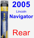 Rear Wiper Blade for 2005 Lincoln Navigator - Assurance