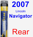 Rear Wiper Blade for 2007 Lincoln Navigator - Assurance