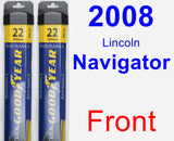 Front Wiper Blade Pack for 2008 Lincoln Navigator - Assurance