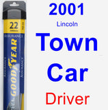 Driver Wiper Blade for 2001 Lincoln Town Car - Assurance