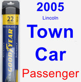 Passenger Wiper Blade for 2005 Lincoln Town Car - Assurance