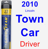 Driver Wiper Blade for 2010 Lincoln Town Car - Assurance