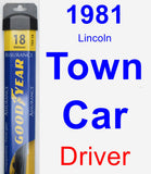 Driver Wiper Blade for 1981 Lincoln Town Car - Assurance