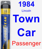 Passenger Wiper Blade for 1984 Lincoln Town Car - Assurance