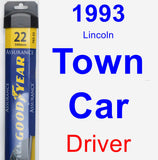 Driver Wiper Blade for 1993 Lincoln Town Car - Assurance