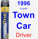 Driver Wiper Blade for 1996 Lincoln Town Car - Assurance