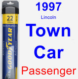 Passenger Wiper Blade for 1997 Lincoln Town Car - Assurance